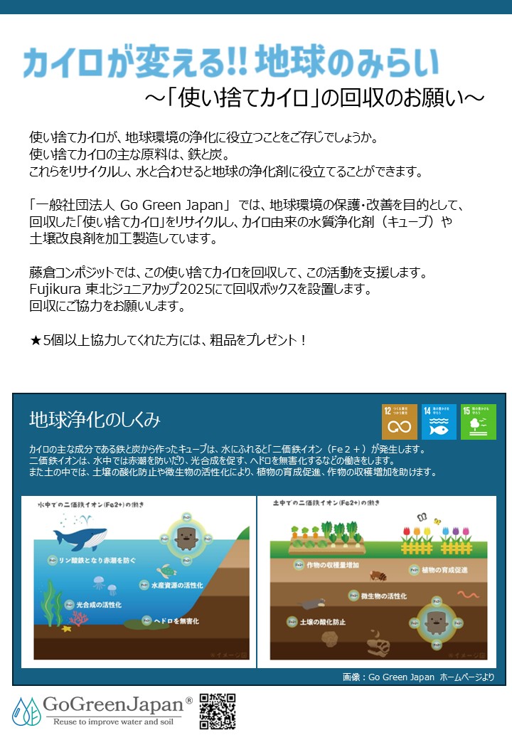 「使い捨てカイロ」の回収のお願い